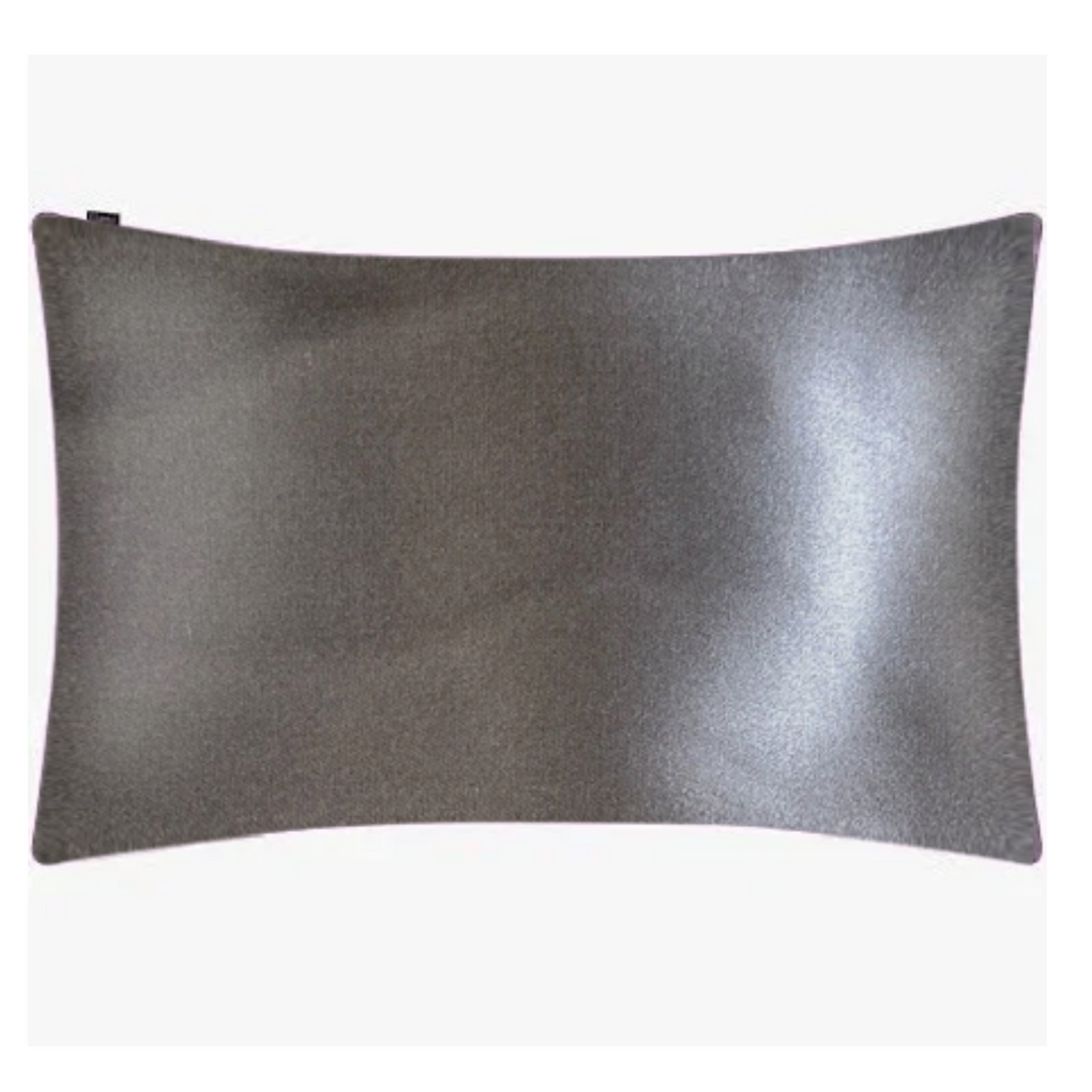 Mulberry silk pillowcase in dark gray, 100% pure 22 momme silk, smooth and luxurious for skin and hair care
