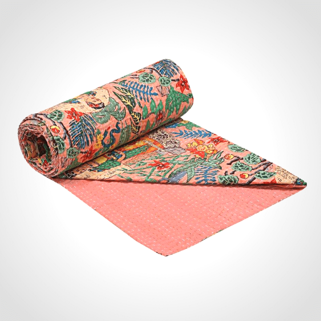 Kantha blanket