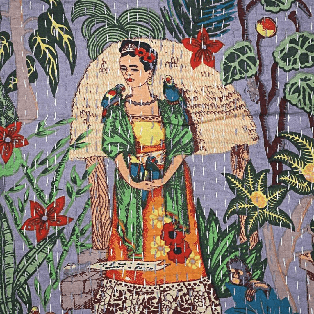 Kantha blanket