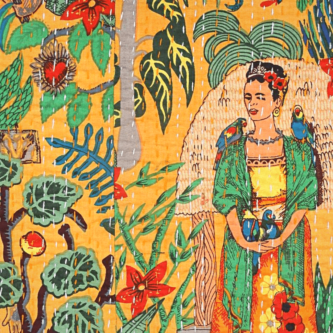 Kantha blanket