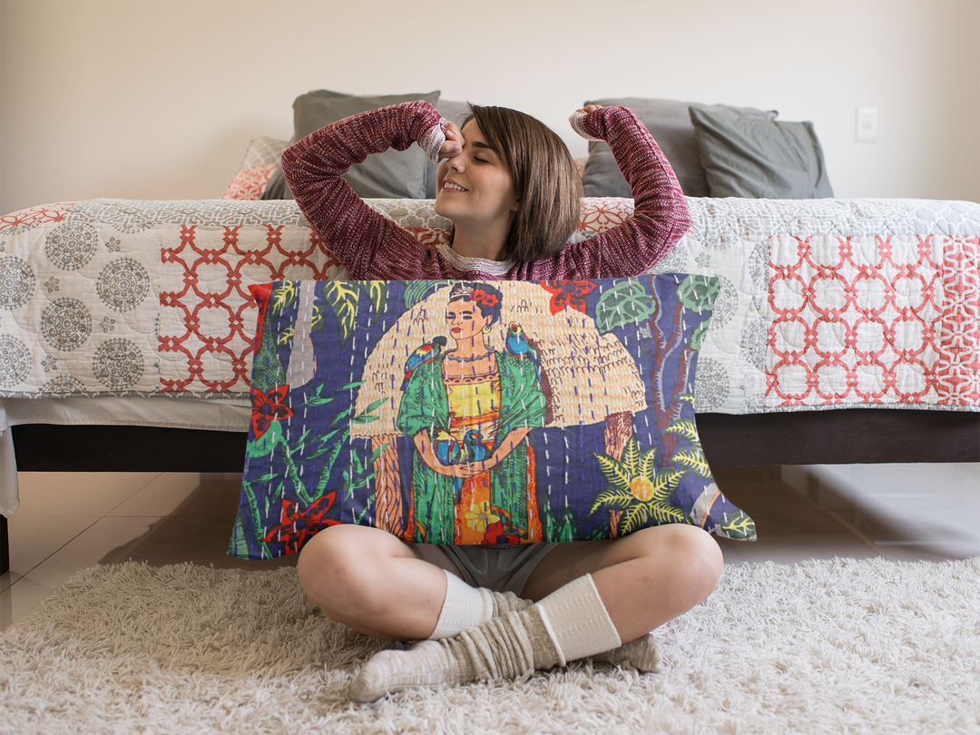 Kantha blanket