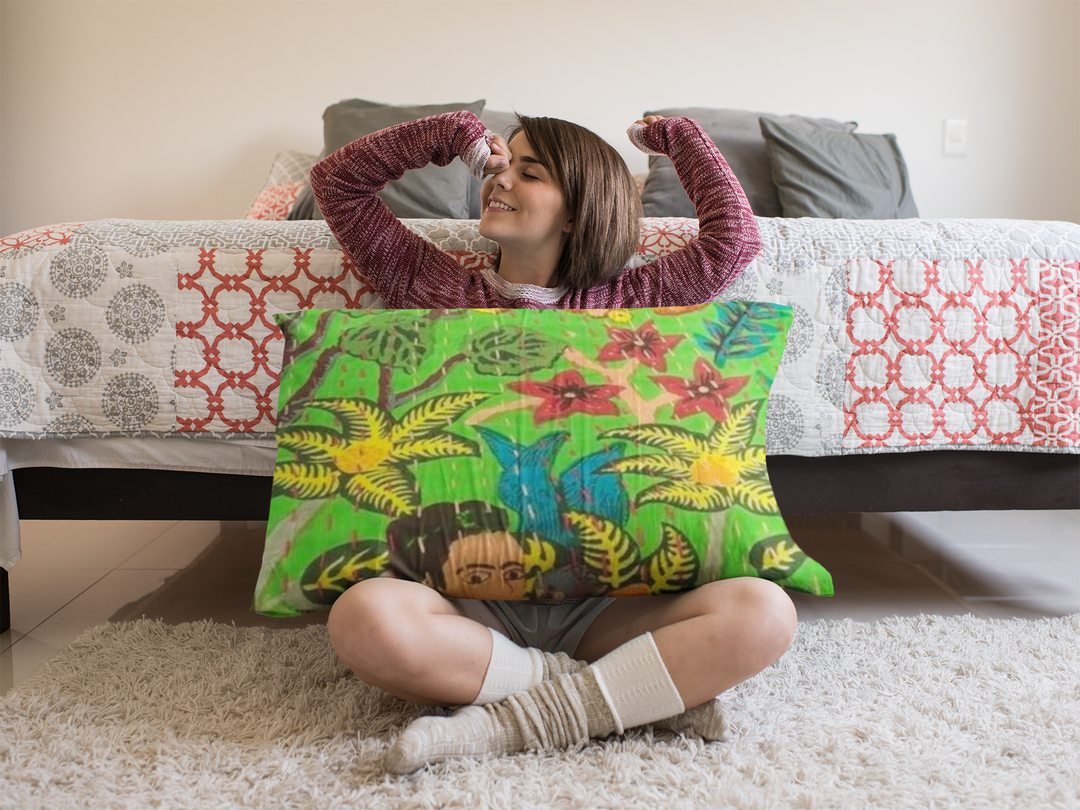 Kantha blanket