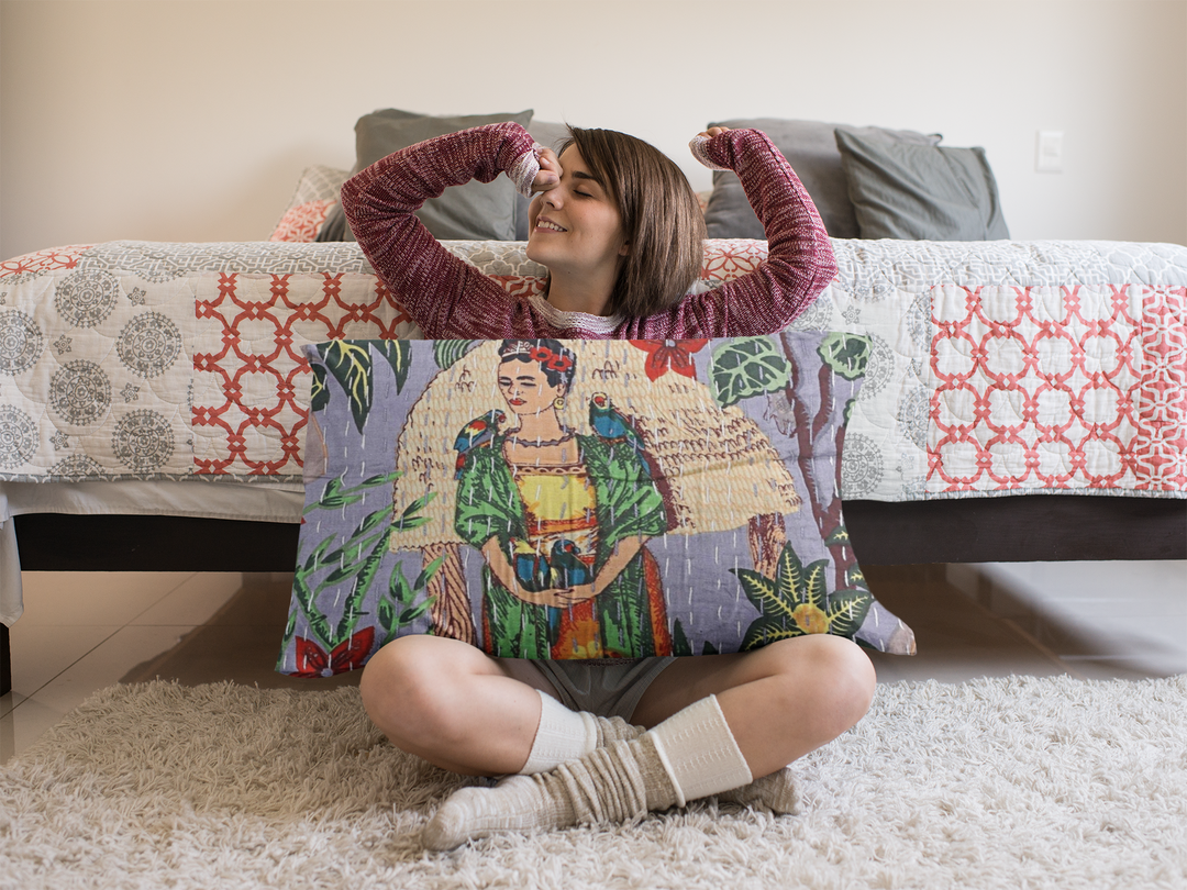 Kantha blanket