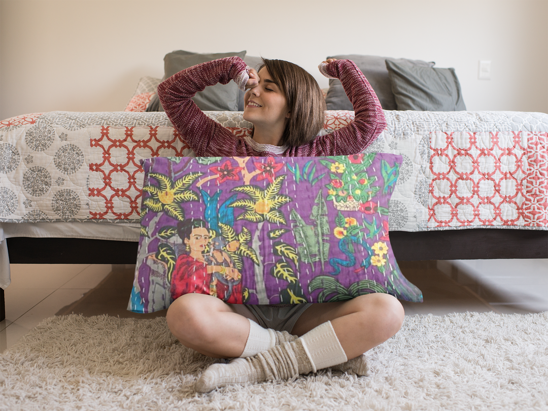 Kantha blanket