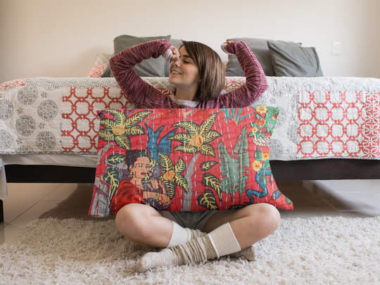 Kantha blanket