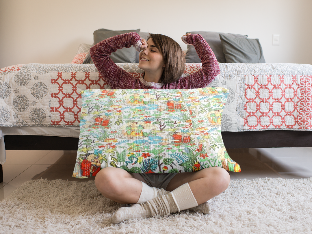 Kantha blanket