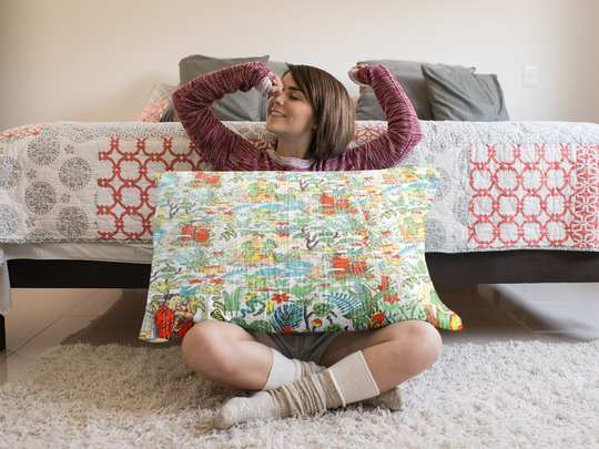 Kantha blanket