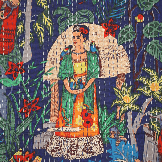 Kantha blanket