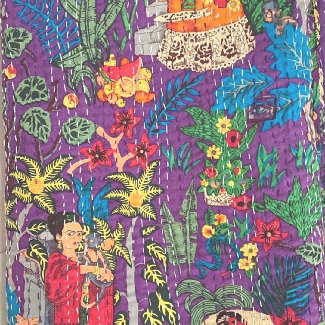 Kantha blanket