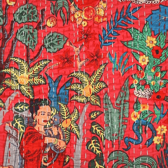 Kantha blanket