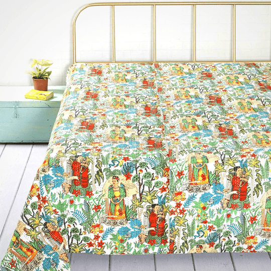 Kantha blanket